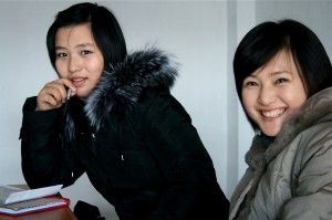 Students from the Pyongyang University of Cinematic and Dramatic Arts